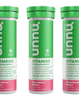 Nuun Vitamins: Strawberry Melon Daily Hydration Supplement (3 Tubes of 12 Tabs)3