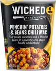 Wicked Kitchen Punchin Potatoes  Beans Chili Mac 6 Pack  Two Instant Mashed Potato Varieties and a Blend of Beans in a Punchy Chili Sauce  PlantBased Dairy Free and GMOFree