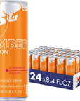 Red Bull Amber Edition Strawberry Apricot Energy Drink 84 Fl Oz Pack of 24