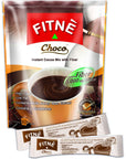 FITNE Instant Choco Mix With Fiber Filling White Kidney Bean Extract Smooth Taste Chocolate Drink No Sugar Sucralose Sweetener 10 Sachets