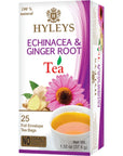 Hyleys Tea Natural Echinacea  Ginger Root Green Tea  25 Tea Bags  100 Natural Sugar Free Gluten Free and NonGMO