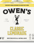 Owens Classic Lemonade Premium Cocktail Mixer Made with Real Fresh Lemon Juice  82oz Cans 24 pack