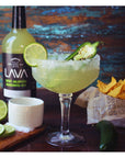 LAVA Premium Spicy Jalapeño Margarita Mix by LAVA Craft Cocktail Co Made with Real Jalapeños Agave Nectar Key Limes Lots of Flavor and Ready to Use 1Liter Glass Bottle