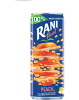 Rani Float Fruit Juice PeachImported from Egypt Made with Real Fruit Pieces Low Sugar 8 oz Pack of 24