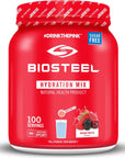 BioSteel Hydration Mix Great Tasting Hydration with Zero Sugar and No Artificial Flavours or Preservatives Mixed Berry Flavour 100 Servings per Tub