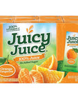 Juicy Juice Single Serve Box 675 Fl Oz 8 CountBox 54 Fluid Ounce Orange Tangerine Box of 2