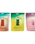 VegoBears Vegan Gummy Bears Variety Pack Vegan Candy (3 Pack)