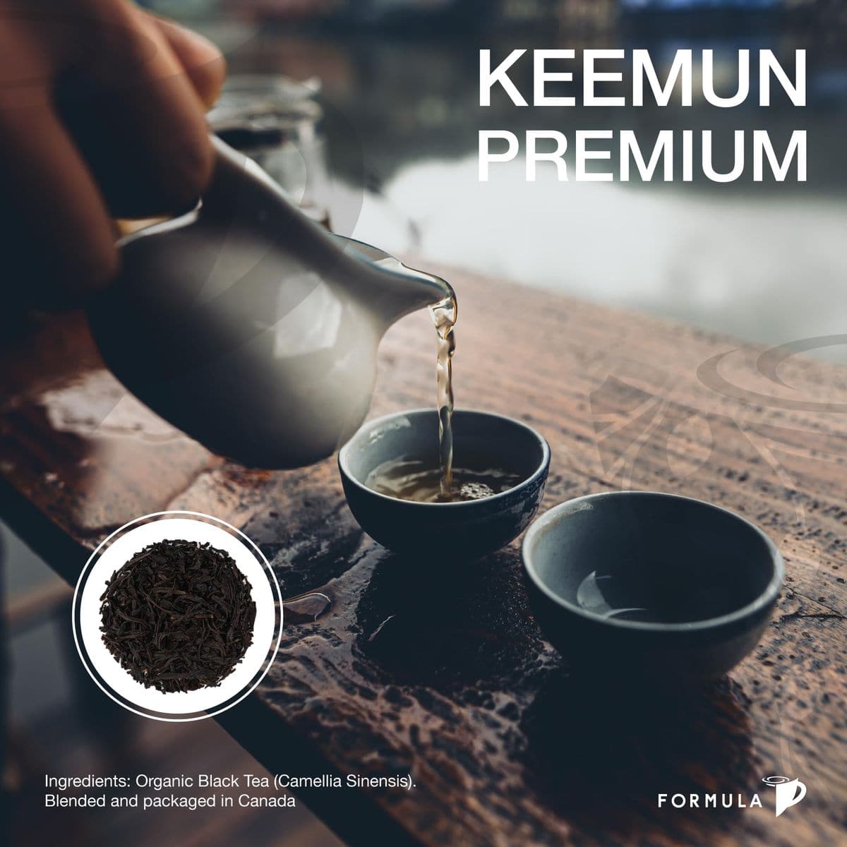 Keemun Premium Tea by Tea Formula  20 Organic Pyramid Teabags  Organic Black Tea  Creamy Floral Malty  High Caffeine