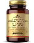 Solgar Methylcobalamin (Vitamin B12) 5000 mcg, 60 Nuggets - Supports Energy Metabolism - Body-Ready, Active Form of B12 - Vitamin B - Non GMO, Vegan, Gluten, Dairy Free, Kosher - 60 Count(Pack of 1)