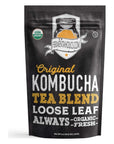 Fermentaholics USDA Certified Organic Kombucha Tea Blend 8 oz  Makes 22 Gallons  Kosher Certified  Organic Black and Green Tea Blend  Loose Leaf