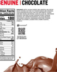 Muscle Milk Genuine Protein Shake Chocolate 14 Fl Oz Bottle 12 Pack 25g Protein Zero Sugar Calcium Vitamins A C  D 6g Fiber Energizing Snack Workout Recovery Packaging May Vary