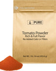 Pure Original Ingredients Tomato Powder 1 lb Rich  Full of Flavor Thickens Sauces  Soups