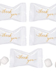 Gift Boutique Thank You Butter Mints Candy Bags 100 Count Individually Wrapped Gold Thank You Mint Candies 13 Oz For Anniversaries Weddings and Special Occasions Guests Treats Party Favors