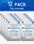 Blue Harbor Fish Co Wild Albacore Tuna in Water with Sea Salt  30 oz Pouch Pack of 12