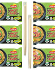 BWS Bamboo Chopsticks 2 Pairs  Lucky Me Pancit Canton 6Pack Filipino Chow Mein Soupless Ramen Noodles Kalamansi  Citrus