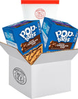 Deluxe Chocolate Chip PopTarts Bundle  16 Toaster Pastries 2x8 Packs with Portable Silicone Snack Bag  Ideal for Quick Breakfasts  OntheGo Snacks