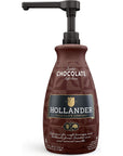 Dutched Chocolate Café Sauce™ by Hollander Chocolate Co. | Perfect for the Professional or Home Barista | Rainforest Alliance Certified | Net Wt. 89 oz (64 fl. Oz.) Large Bottle (PUMP Included)