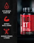 N.O. XT Nitric Oxide Supplement With Nitrosigine L Arginine & L Citrulline for Muscle Growth, Pumps, Vascularity, & Energy - Extra Strength Pre Workout N.O. Booster & Muscle Builder - 180 Veggie Pills