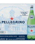 S.Pellegrino Sparkling Natural Mineral Water - 33.8 fl oz. Plastic Bottles (Pack of 12)