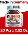 Mini Nutella Hazelnut Snack Pack 20 Pack Single Serve Perfect for Portion Cups Travel Friendly for Lunch Box or To Go or School Box