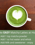 Matcha Green Tea Powder  Organic Culinary Grade Matcha Second Harvest for Lattes  Drinks Pure Authentic Japanese  125 Servings 250g Bulk Size 88oz  Antioxidants Energy  Health