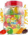 Apexy Jelly Fruit, Tiktok Candy Trend Items, Tik Tok Hit or Miss Challenge, Assorted Fruit Shaped Jelly, Strawberry, Mango, Apple, Pineapple, Grape. 46.9oz (1330g)