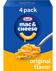 Kraft Original Macaroni & Cheese Dinner (4 ct Pack, 7.25 oz Boxes)