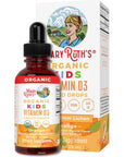 USDA Organic Vitamin D3 Liquid Drops for Kids by MaryRuth's | 640 IU Vitamin D3 Per Serving | Kids Immune Support & Bone Health Supplement | Formulated for Ages 4-13 | 0.5oz