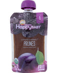 Happy Baby Clearly Crafted Organic Baby Food Stage 1, Prunes, 3.5 Oz