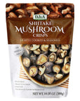 DJ&A Shiitake Mushroom Crisps - Lightly Cooked and Seasoned 10.28 Ounce (10.58 Ounce)