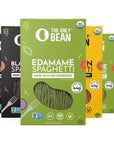 The Only Bean - Soy, Black Bean, and Edamame Spaghetti & Fettuccine - Gluten Free Pasta, Keto Low Carb Pasta Noodles, Protein Pasta, Organic Healthy Noodles, Vegan Pasta - 8 oz (6 Pack) (Variety Pack)