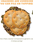 ELLA’S FLATS® Everything All Seed Savory Crisps - All Natural, Gluten Free, Good Source of Protein, High Fiber, Vegan and Keto Friendly (3 Pack)