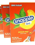 Snapple On The Go Sugar Free Diet Peach Mix 6 sticks per Box - Pack of 3 (3)