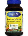 Earthrise ® Spirulina Natural 6.4oz powder, Natural Premium Spirulina from California- Vegan, Gluten Free, Keto Friendly, Non -GMO Super Food high in vitamins & minerals.