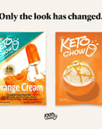 Keto Chow Orange Cream  Keto Meal Replacement Shake Powder  Nutritionally Complete  Low Carb  Delicious Easy Meal Substitute  Protein Rich You Choose The Fat  21 Meal Serving