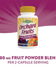 Nature's Way Orchard Fruits Powder Blend, 12 Fruit Blend, 900mg Per Serving, 60 Capsules