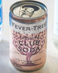 Fever Tree Premium Club Soda  Premium Quality Mixer  Soda  Refreshing Beverage for Cocktails  Mocktails 500ml Cans Pack of 15