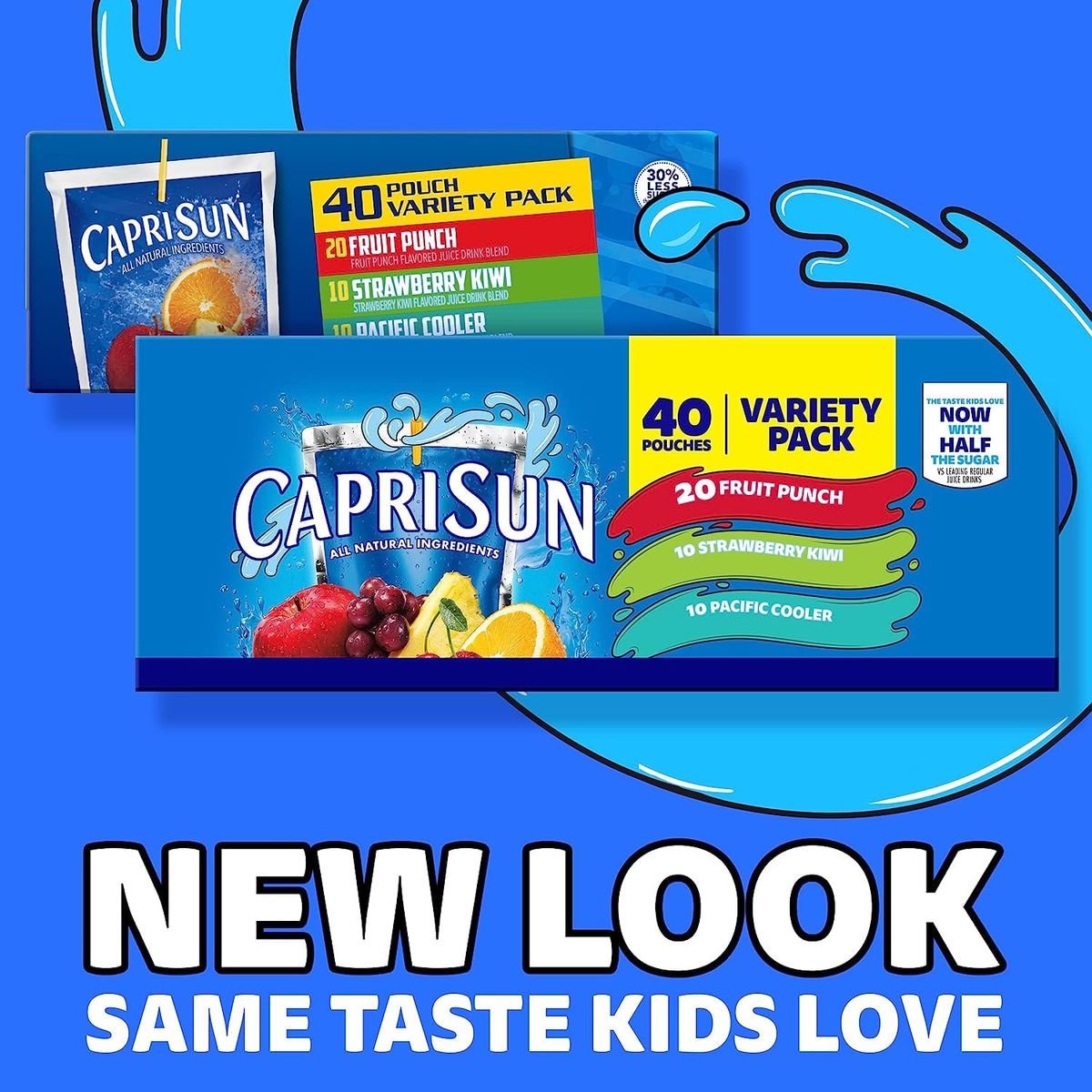 Capri Sun Kids Juice Beverage Variety Pack  6 Fl Oz 40 Count