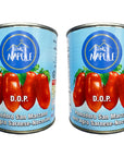 Song E Napule San Marzano DOP Authentic Whole Peeled Plum Tomatoes 28 Ounce Pack of 2