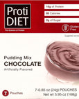 Protidiet Chocolate Flavor High Protein Instant Pudding Mix 759 oz Pouches Chocolate