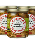 Frankies Fine Brine 3 Jar Tequila Jalapenos Pickle Pack  3 x Tequila Jalapenos Pickles