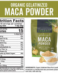 Viva Naturals Organic Maca Powder  Gelatinized Maca Powder Organic Vegan and Kosher Peruvian Superfood  Certified USDA Organic GlutenFree  NonGMO 8 oz Resealable Bag