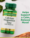 Nature's Bounty Calcium Magnesium & Zinc Caplets, Immune & Supporting Bone Health, 100 Count