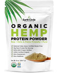 Organic Hemp Protein Powder, Lab Tested 100% Gluten Free, Plant Based & Vegan Raw Protein Powder - Perfect for Keto Diets, Meal Replacement Shakes, Sport Pre-workout and Post Workout - 8 oz - 1 Pack