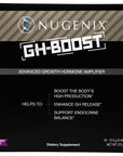 Nugenix GH-Boost - Advanced Secretagogue Accelerator, HGH Booster and Sleep Supplement for Men, GABA, Glutamine, Lysine, Arginine, Ornithine, Tea-Berry Blast - 30 Pack