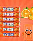 Pez Candy Refill Rolls  Bulk 25 Count Orange