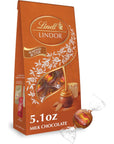 Lindt LINDOR Almond Butter Milk Chocolate Candy Truffles Milk Chocolate With Almond Butter 51 oz Bag