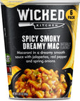 Wicked Kitchen Spicy Smoky Dreamy Mac, 6 Pack - Macaroni in a Dreamy Smooth Sauce with Jalapenos, Red Pepper and Spring Onions - Plant-Based, Dairy Free and GMO-Free