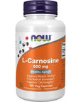 NOW Supplements, L-Carnosine (Beta-Alanyl-L-Histidine) 500 mg