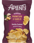 Aplenty Parmesan and Garlic Kettle Cooked Potato Chips, 8 Oz